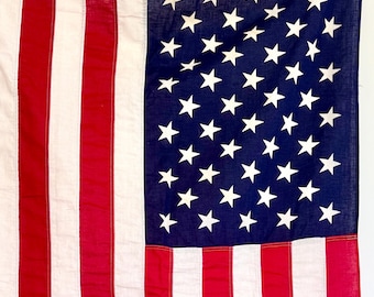 ヴィンテージ旗、米国旗、1950 年代の旗、アメリカ国旗、50 個の星の旗