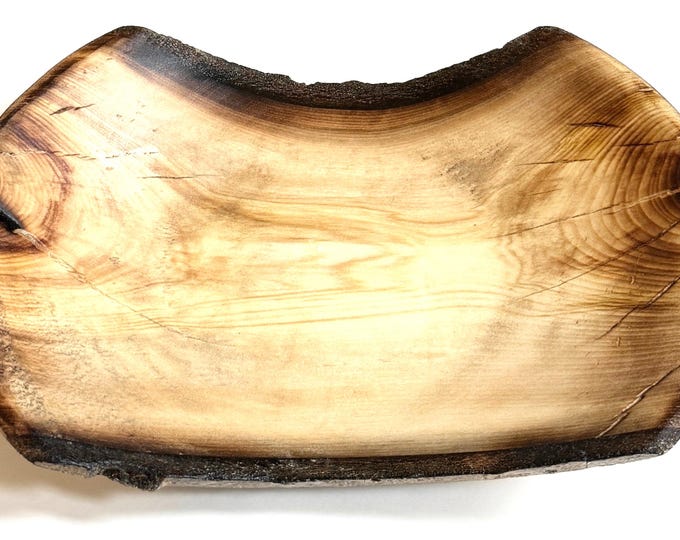Handmade Wooden Decorative Bowl Artist Signed Aspen Wood