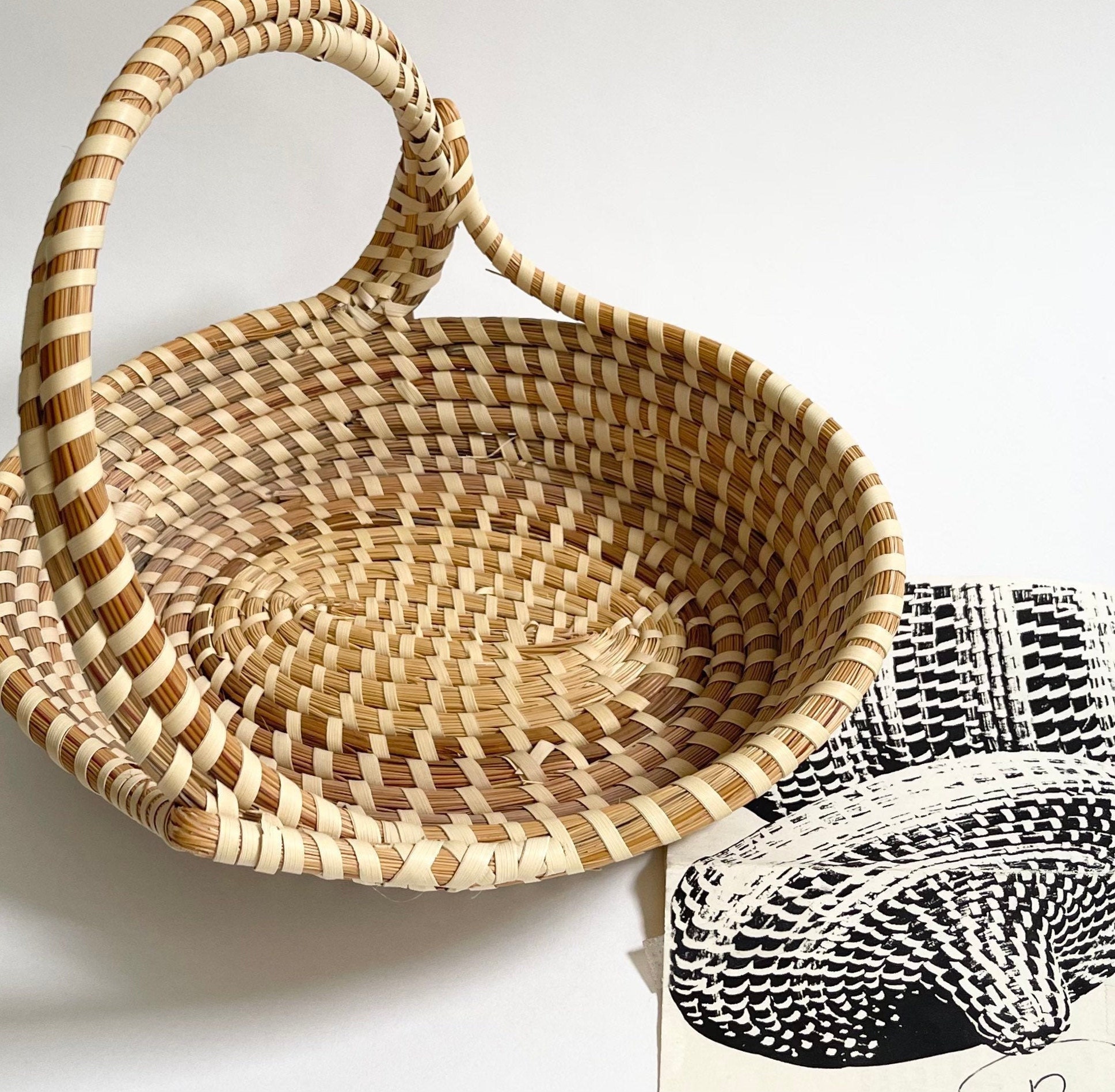 Charleston Sweetgrass Basket Original Paperwork Ethel & Vera Manigault