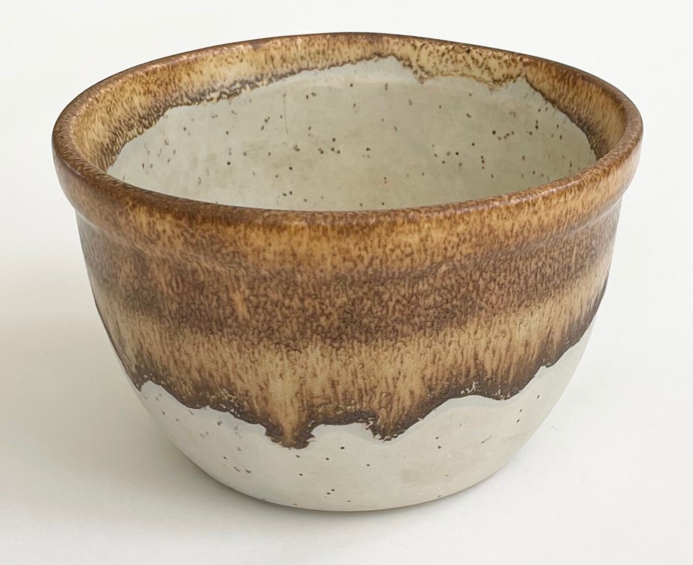 McCoy Pottery Quart Bowl Speckled USA Ceramic Pottery 1 Quart Mixing