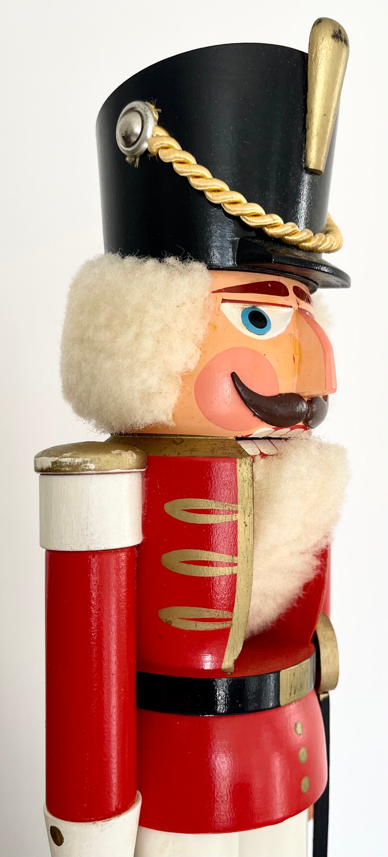 Mid Century Erzgebirge Nutcracker Large Tall 14.75 German Democratic