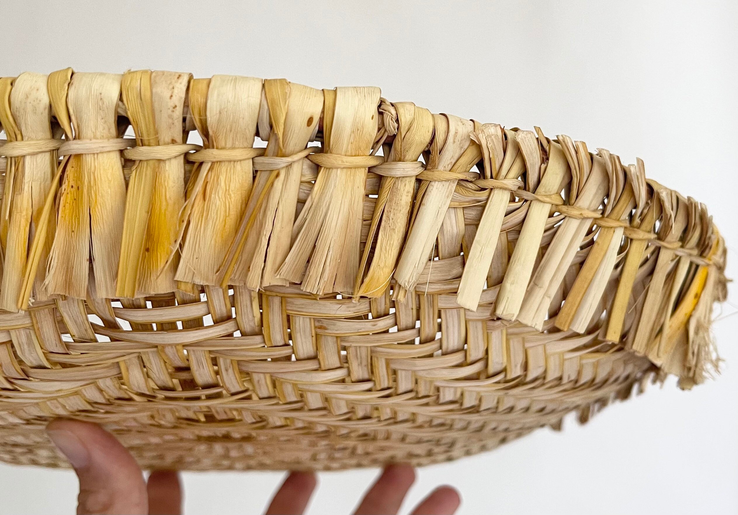 Vintage Hopi Sifter Basket Bowl Rustic Native American Etsy