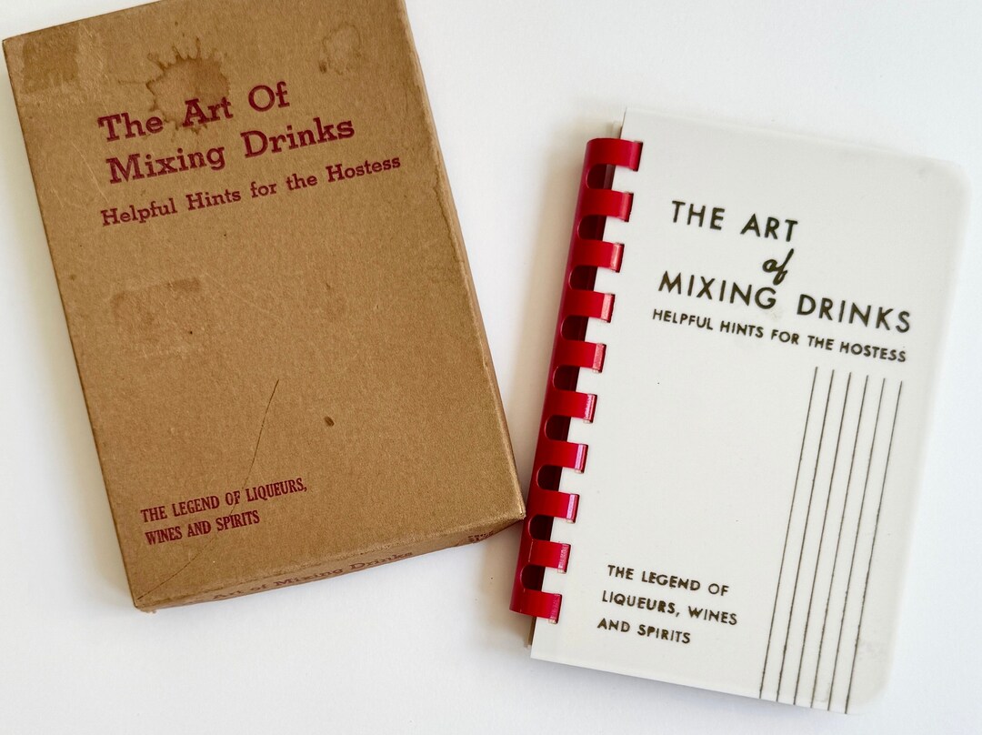 Antique 1938 Cocktail Recipe Book: the Art of Mixing Drinks - Etsy