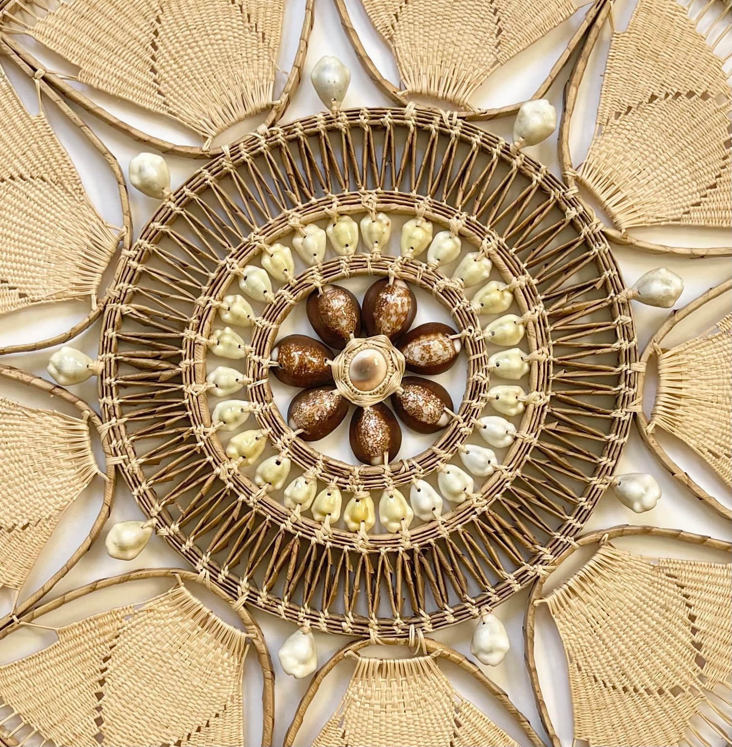 Boho 70s Straw Wall Decor Wall Art Wall Hanging Natural Beige Etsy