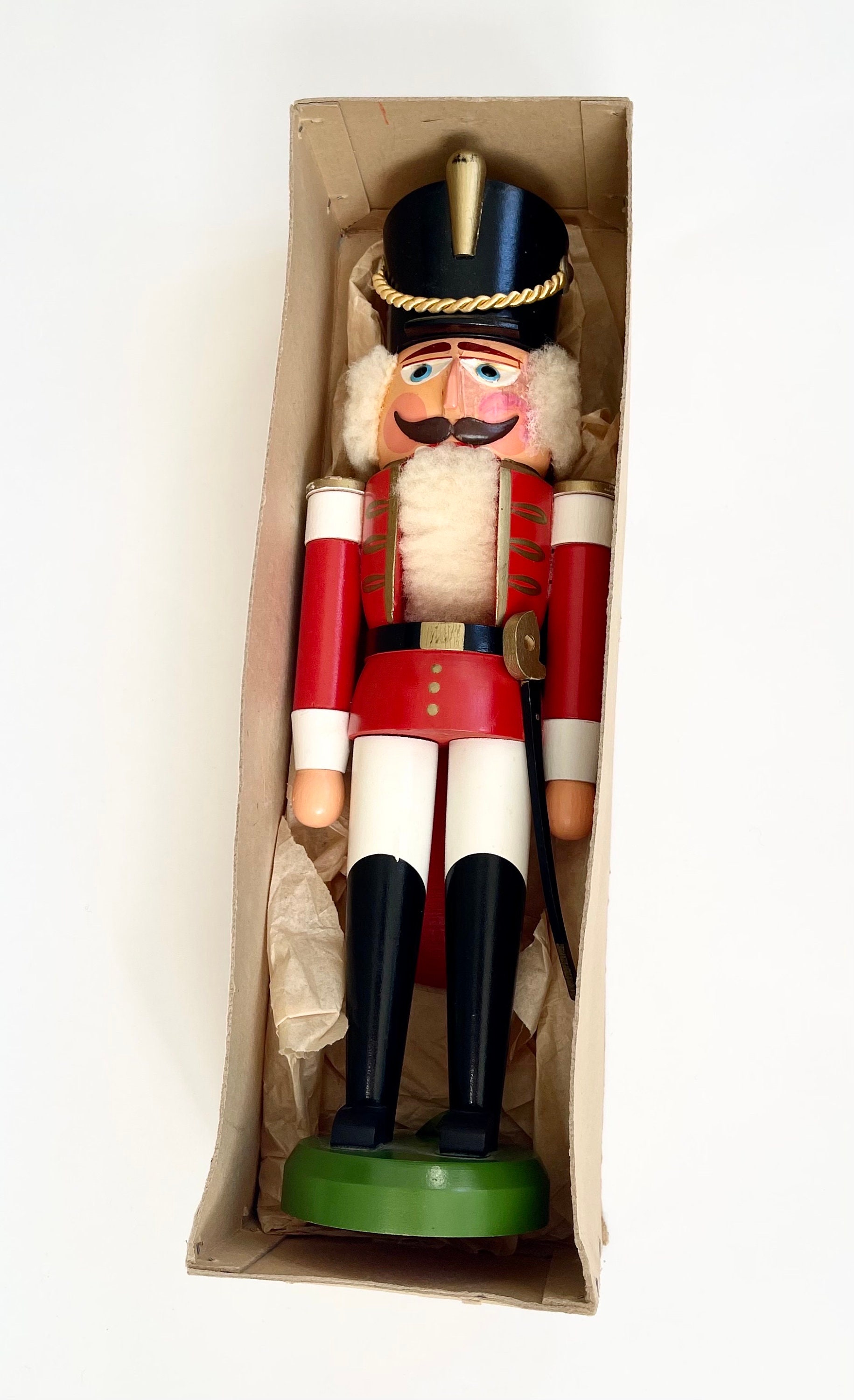 Mid Century Erzgebirge Nutcracker Large Tall 14.75 German Democratic