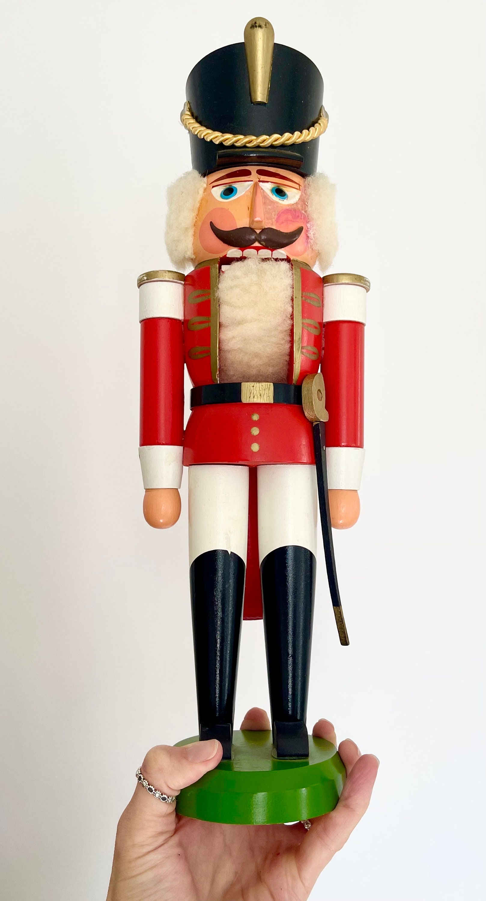 Mid Century Erzgebirge Nutcracker Large Tall 14.75 German Democratic