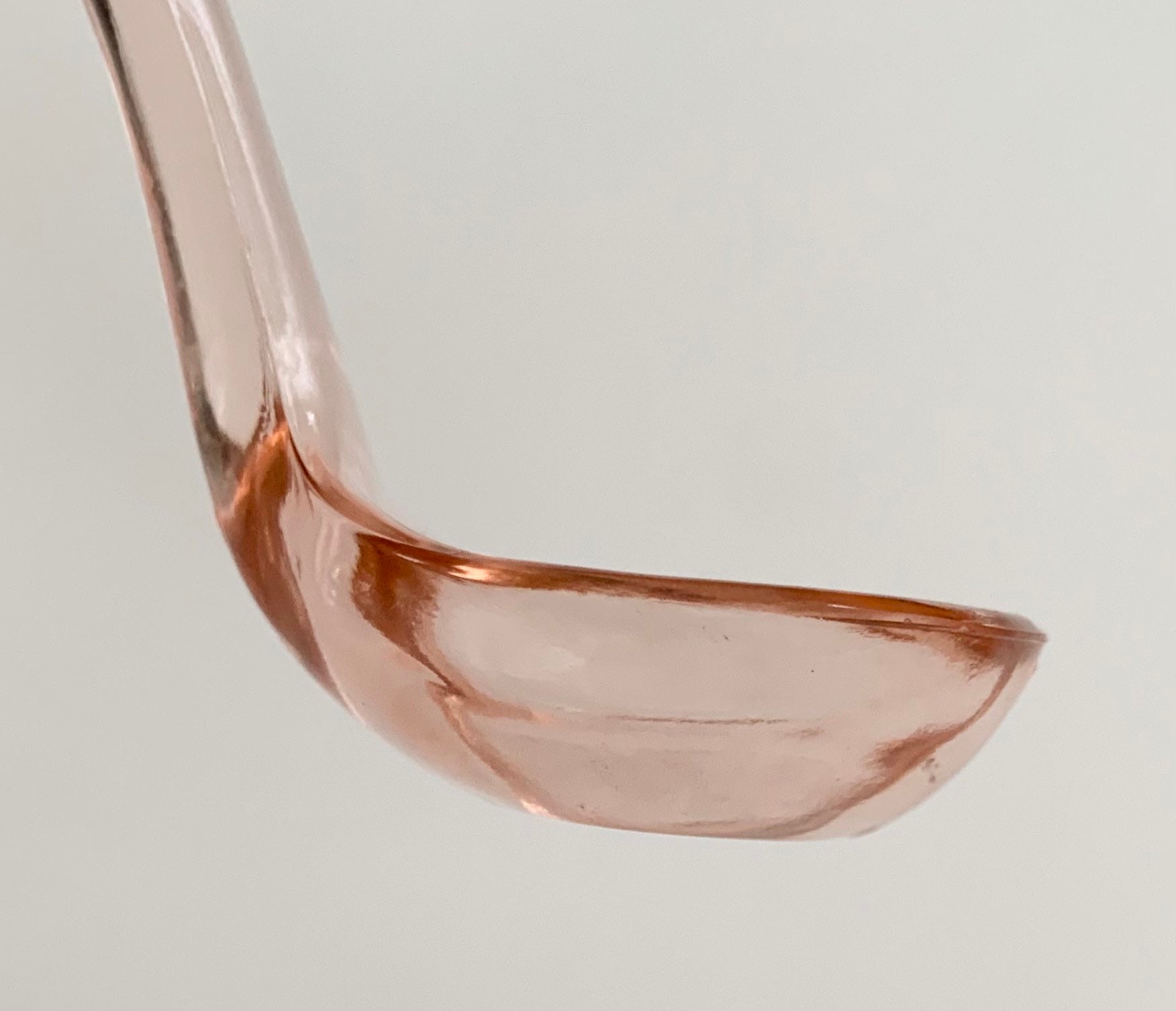Pink Depression Glass Ladle Spoon Depressionware Depressionglass Vintage Clear Pale Pink Serving