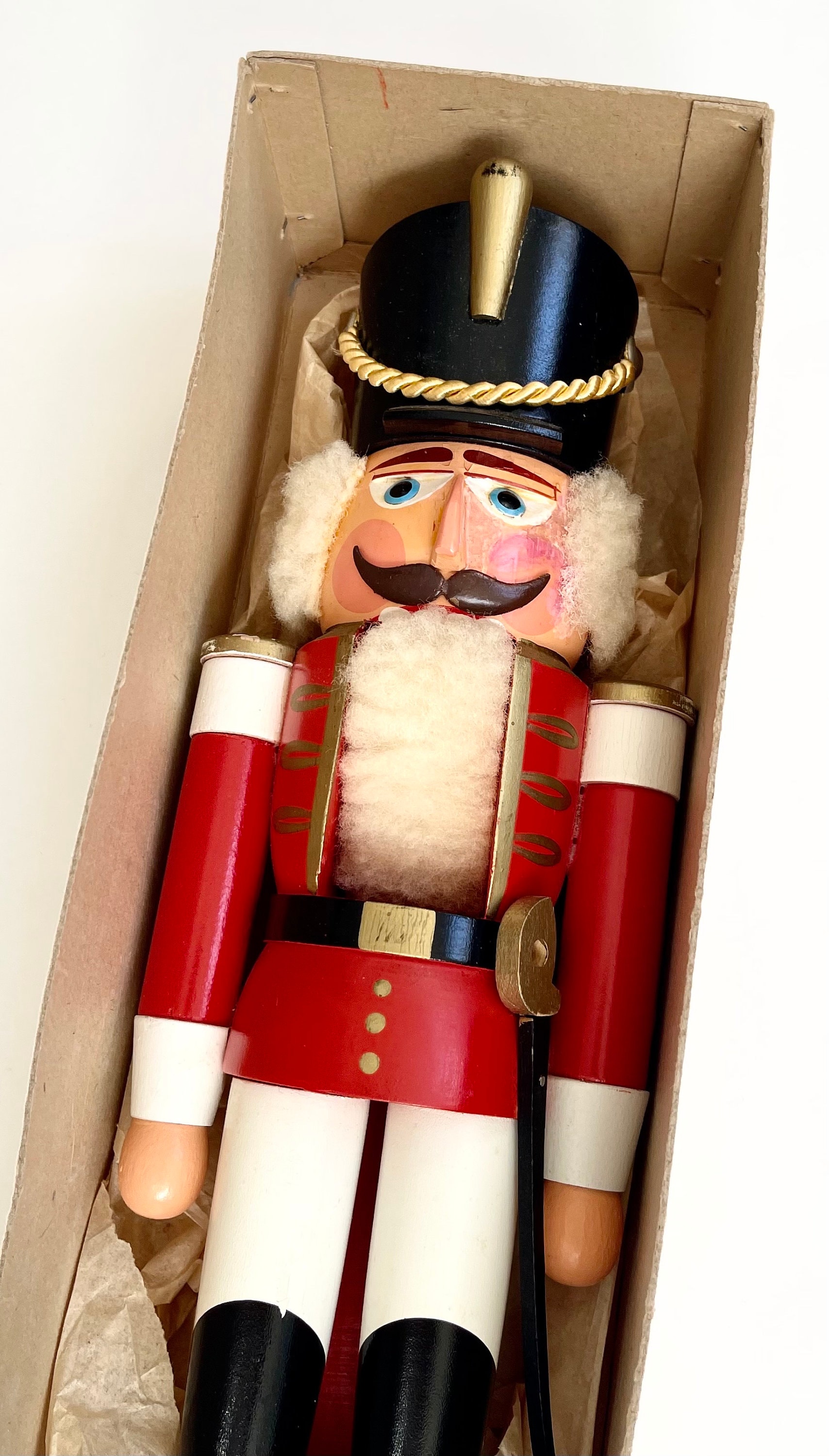 Mid Century Erzgebirge Nutcracker Large Tall 14.75 German Democratic