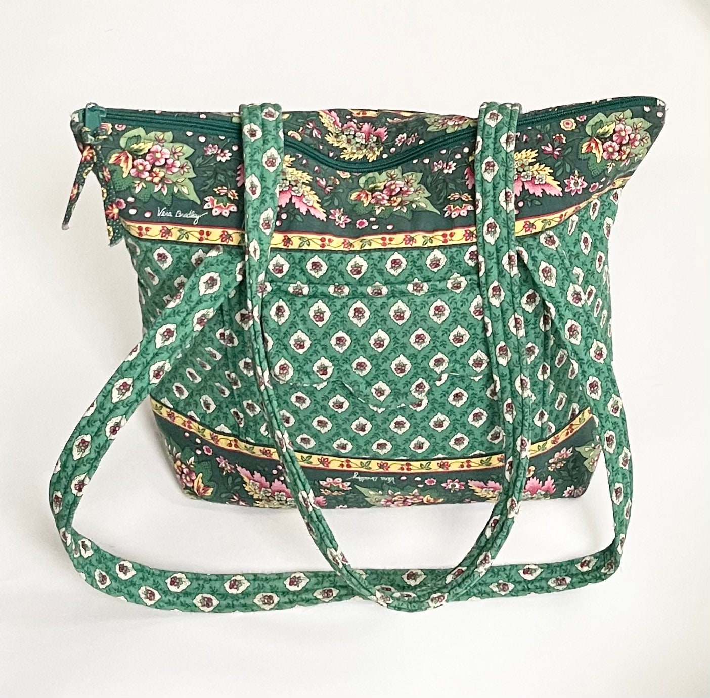 Vera Bradley Quilted Bag Purse Tote Sewing Knitting Bag Vintage Floral