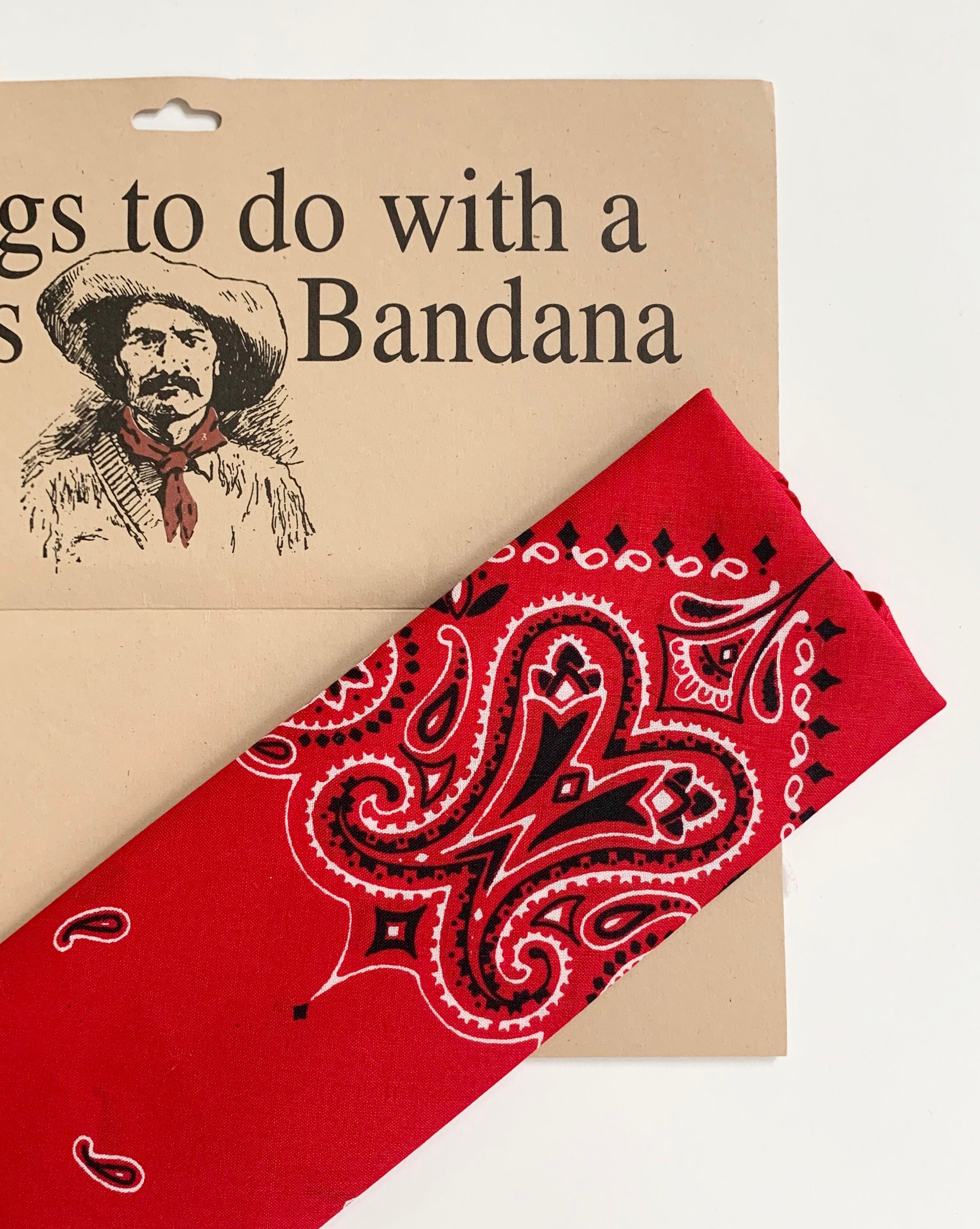 Pañuelo Rojo, Pañuelo 100% Algodón, Paisley Design, Accesorio Chef, Pañuelos  para Mujer y Hombre, Motivo de Ojos, Made in USA, Impreso a Mano -   México