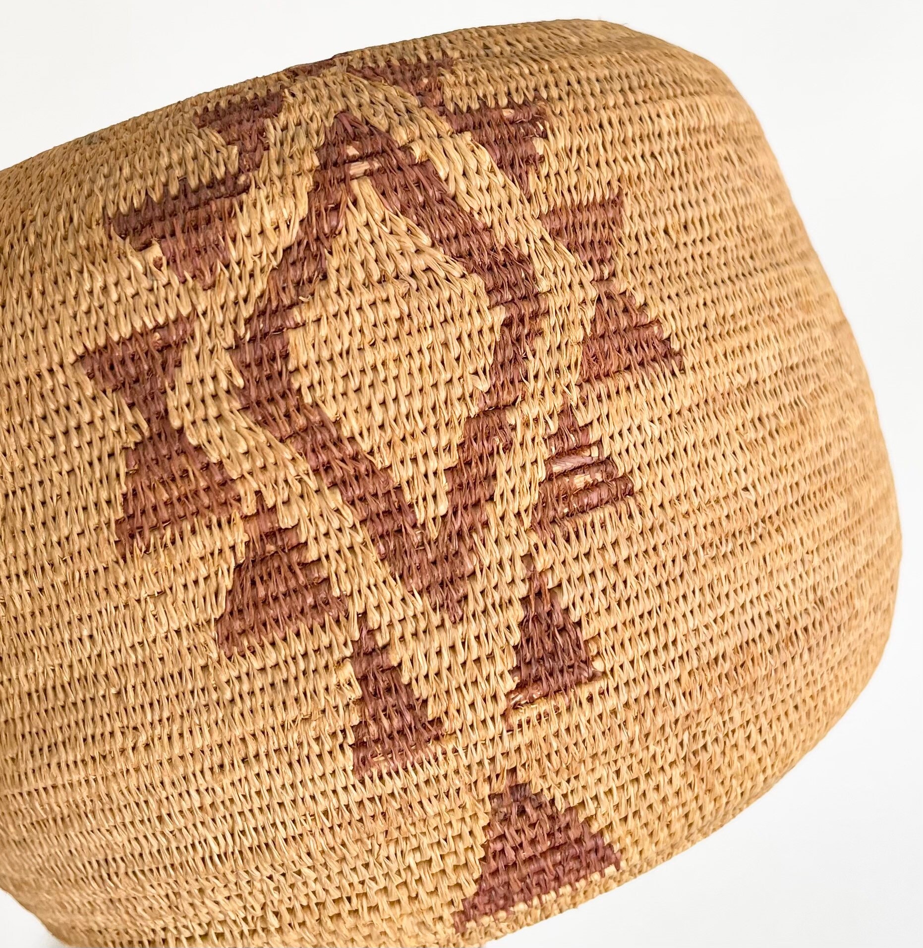 Antique Native American Basket with Lid Lidded Extremely Fine Delicate