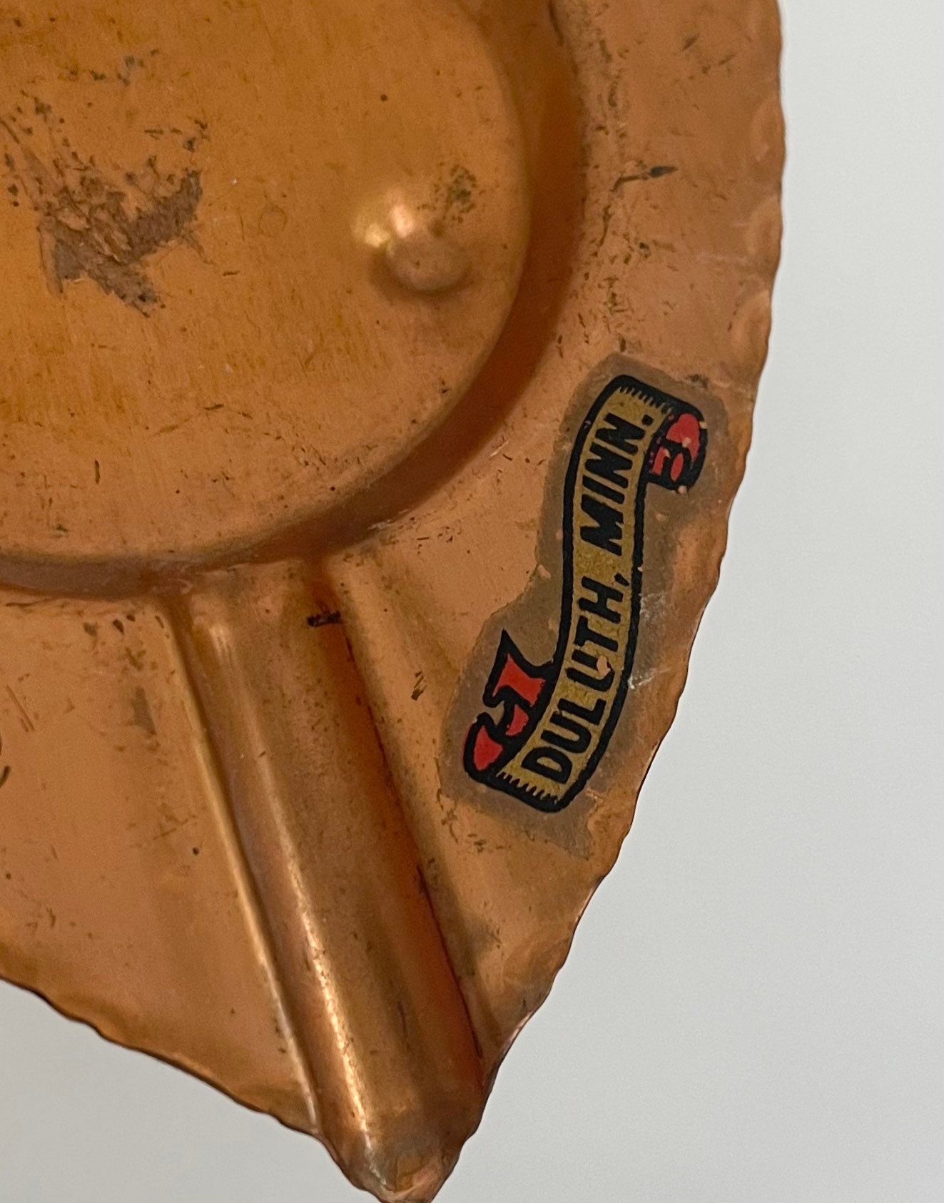 Arrowhead Copper Ashtray Fred Harvey Era Vintage Trading Post Etsy