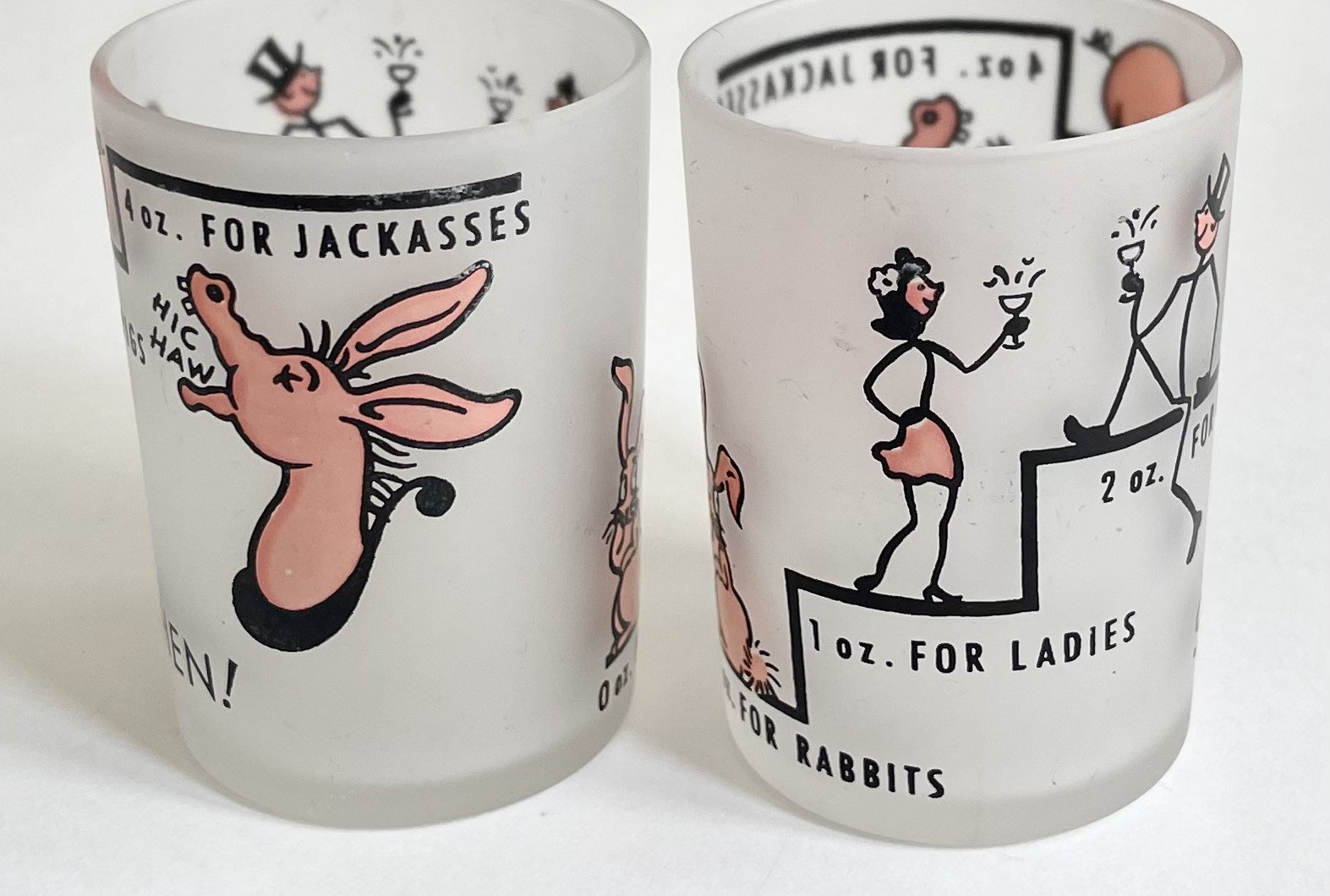 Mid Century Bar Glass Shot Glass Bar Measuring Glass Vintage Retro