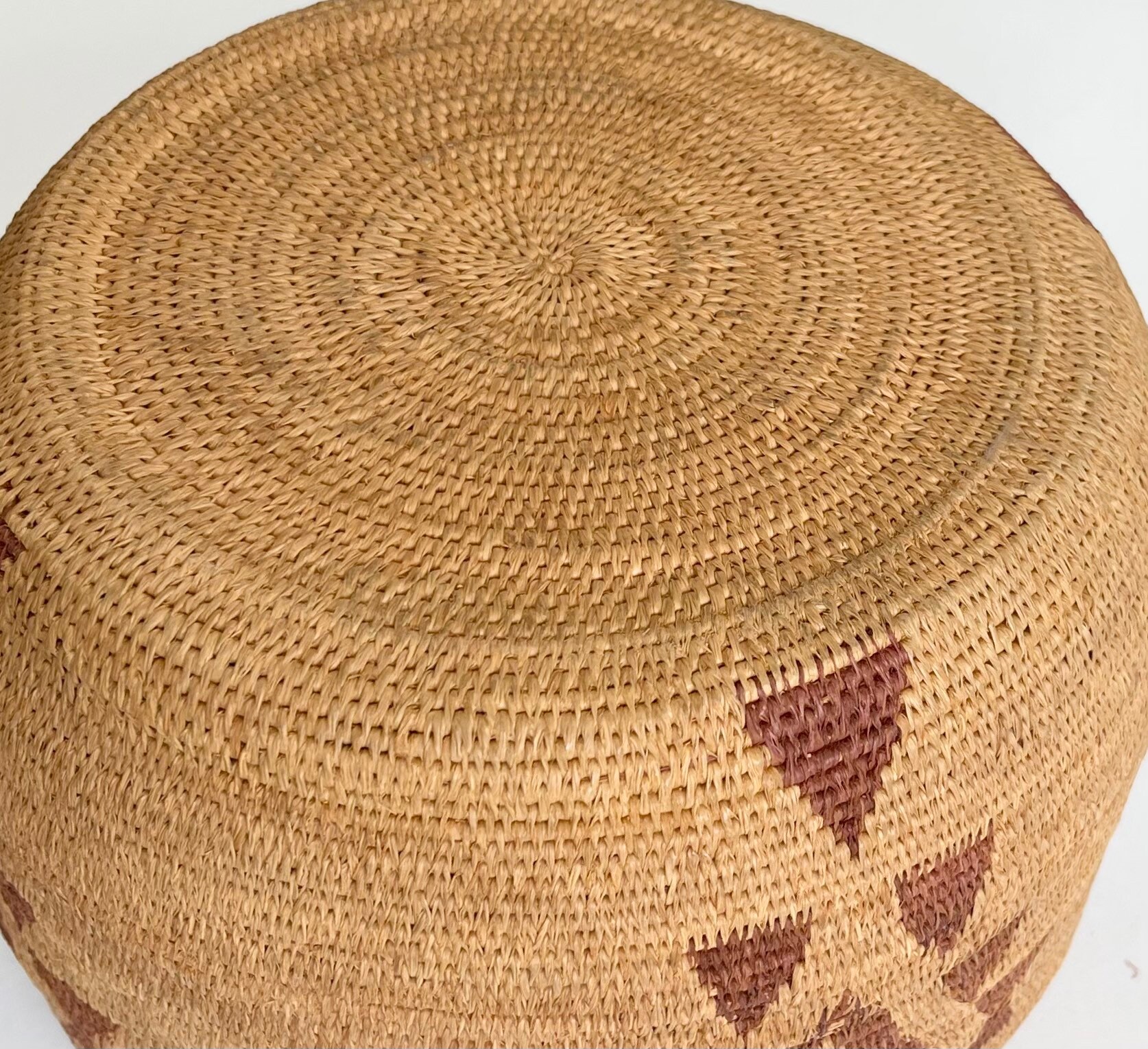 Antique Native American Basket with Lid Lidded Extremely Fine Delicate