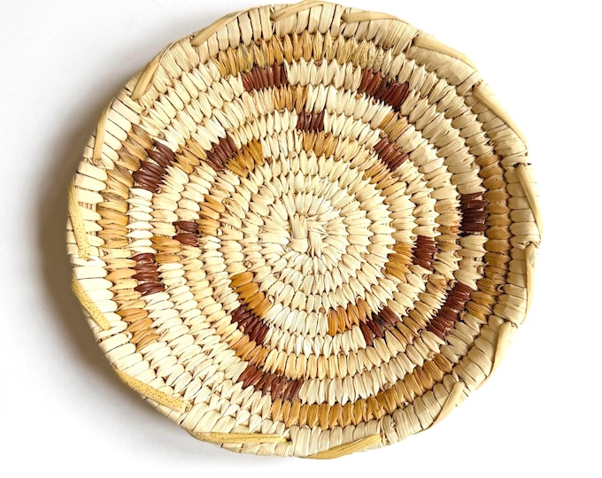 Small Vintage Papago Basket Southwest Native American Tohono O'Odham