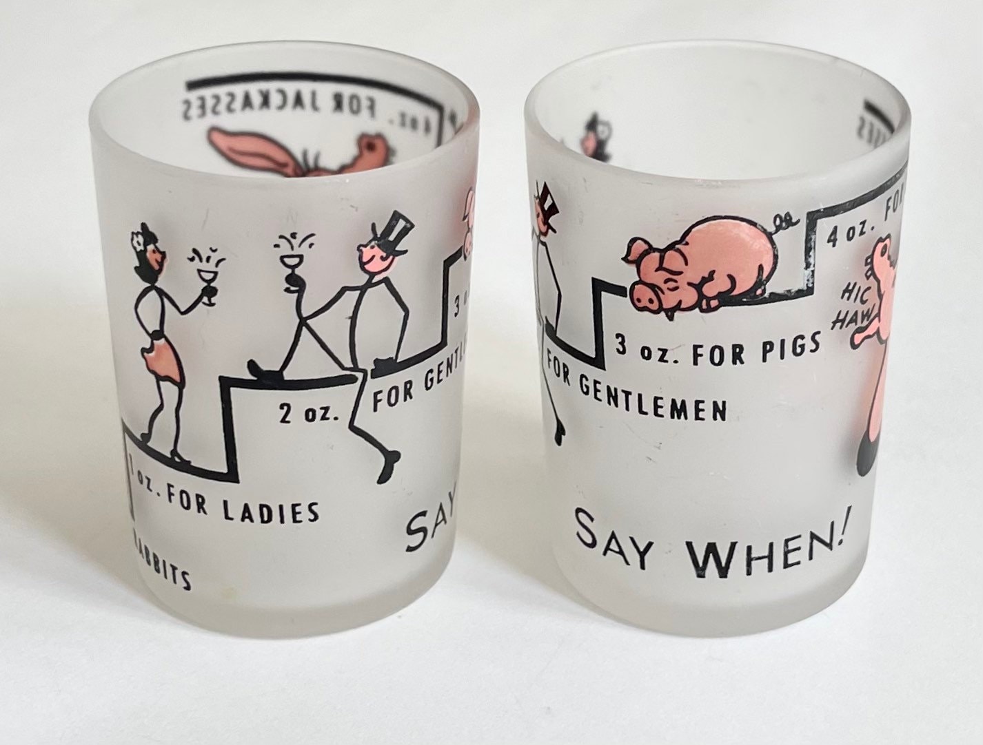 Mid Century Bar Glass Shot Glass Bar Measuring Glass Vintage Retro