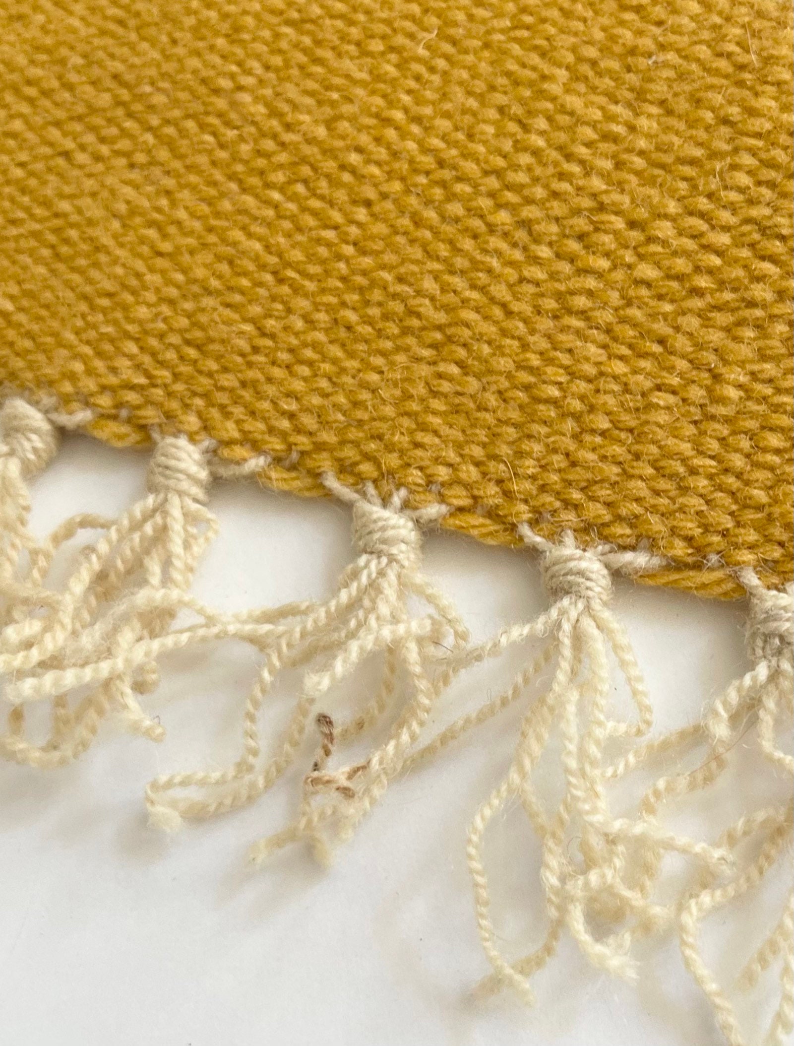 Handwoven Chimayo Weaving Mat Tabletop Size 15 Square Textile Vintage New Mexico Folk Art