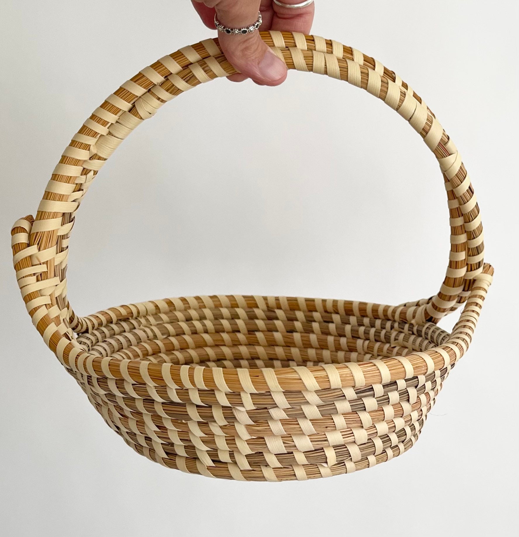 Charleston Sweetgrass Basket Original Paperwork Ethel & Vera Manigault