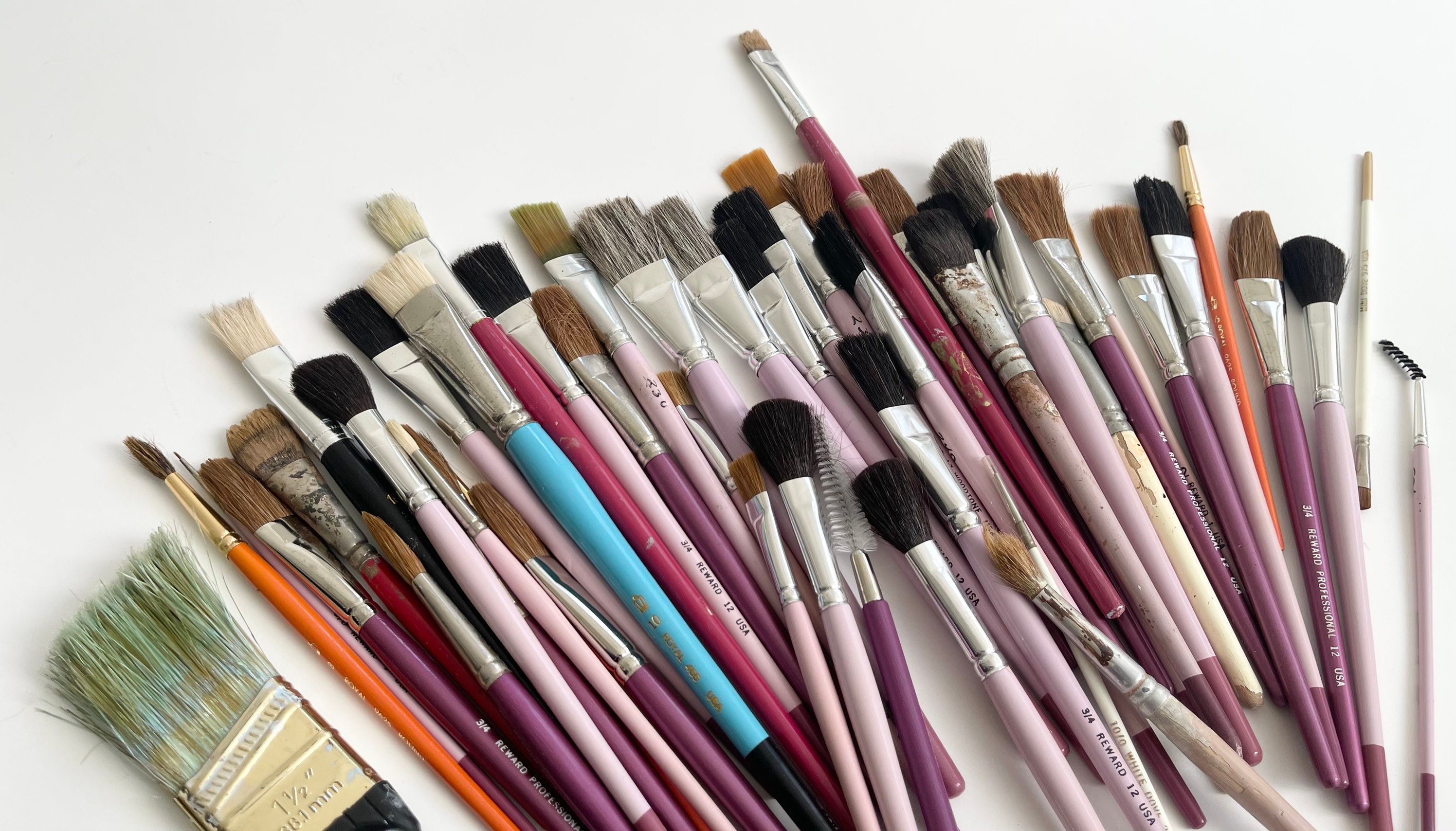 Vintage Paint Brush Lot of 50 Artist Paint Brushes Some Old Etsy