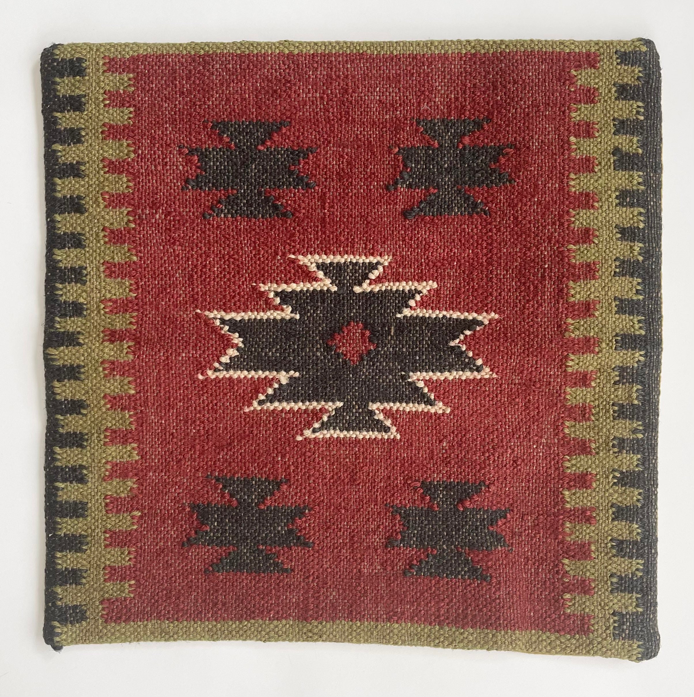 Southwest Wool Pillow Cover Serape Style Lot 3 Covers Vintage Rustic