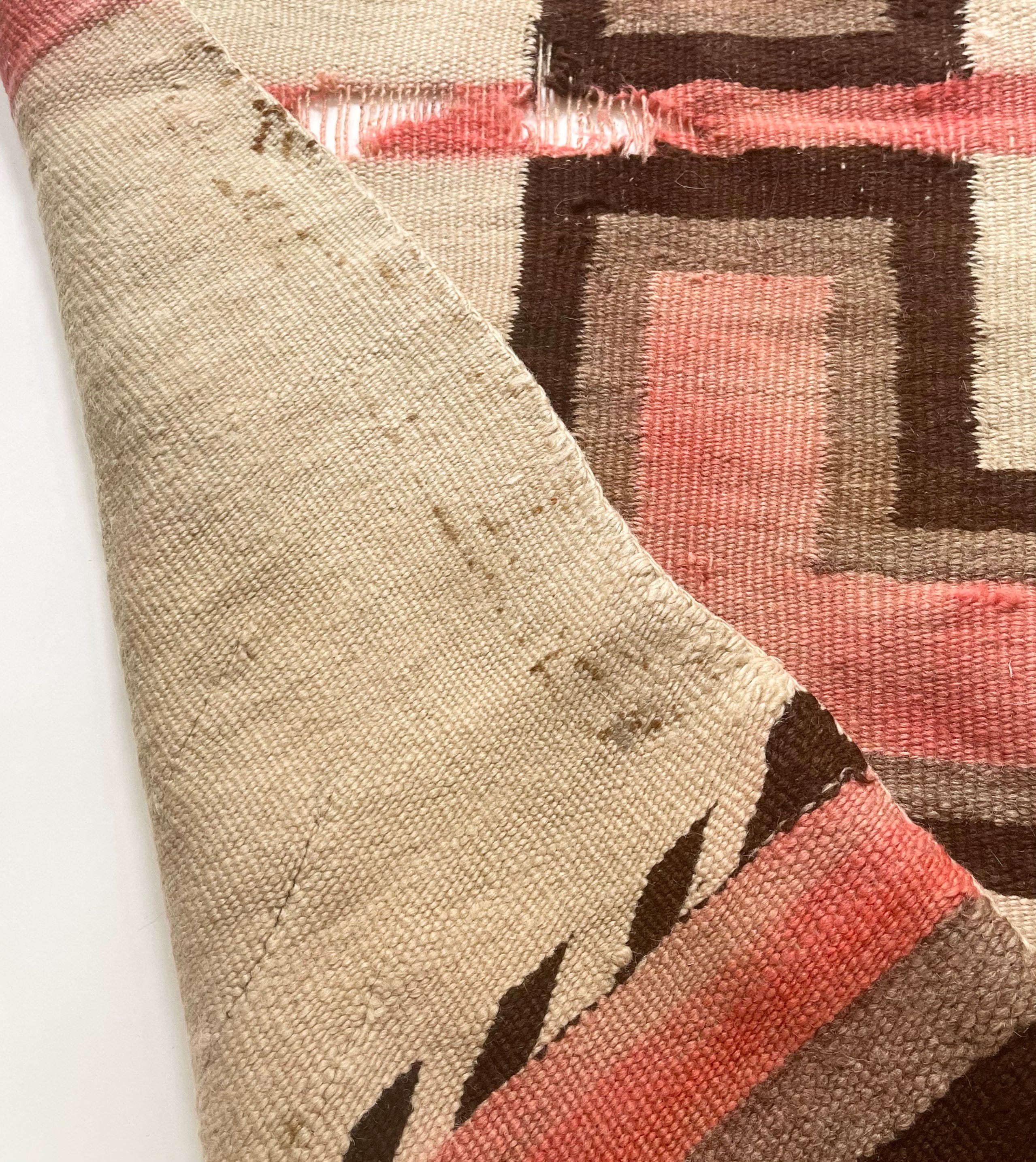 Antique Navajo Rug Saddle Blanket Cross Crosses 1800s Early 1900s