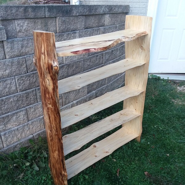 Rustic Bookcase Etsy