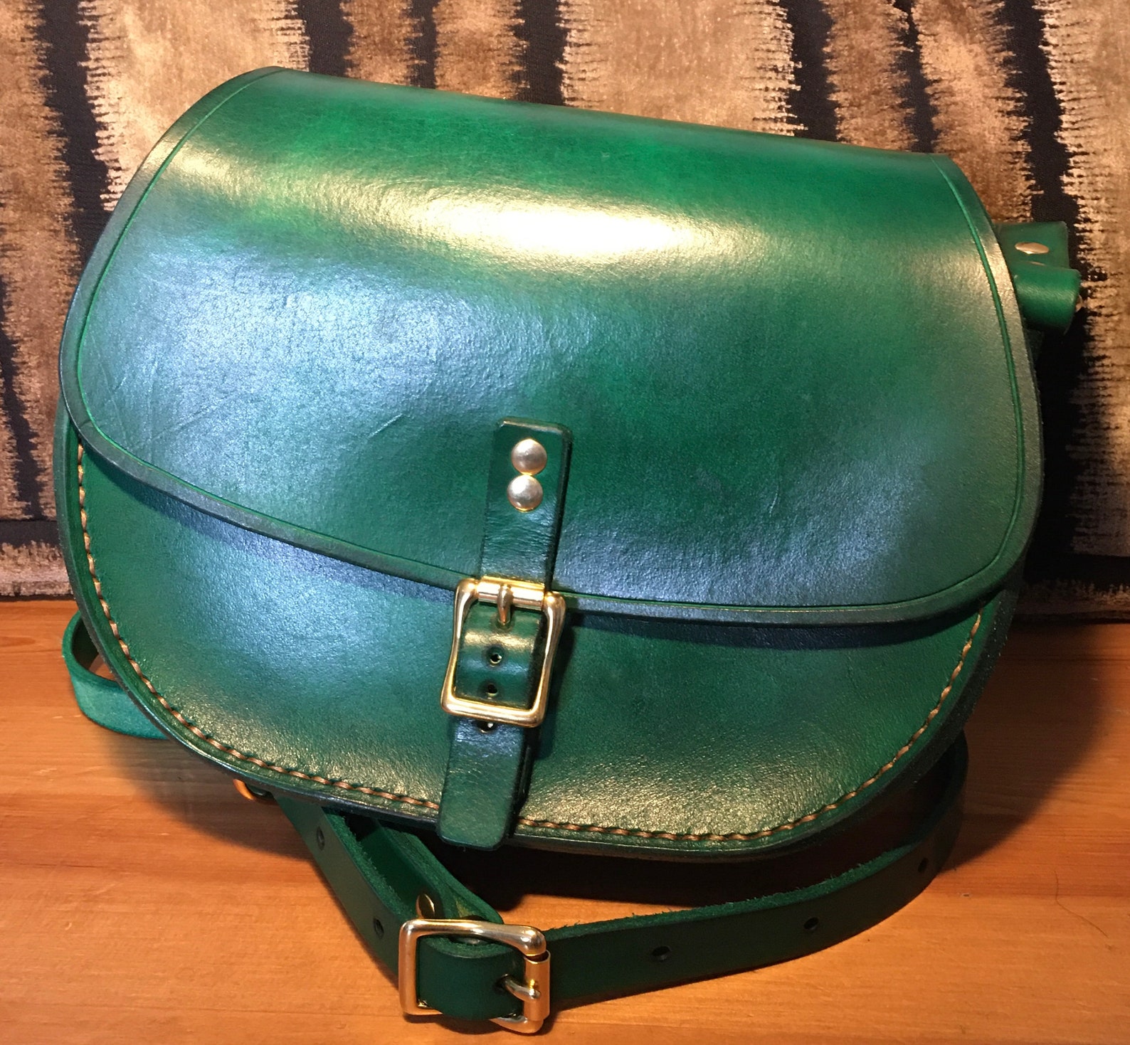 Handmade Leather Saddle Bag Etsy