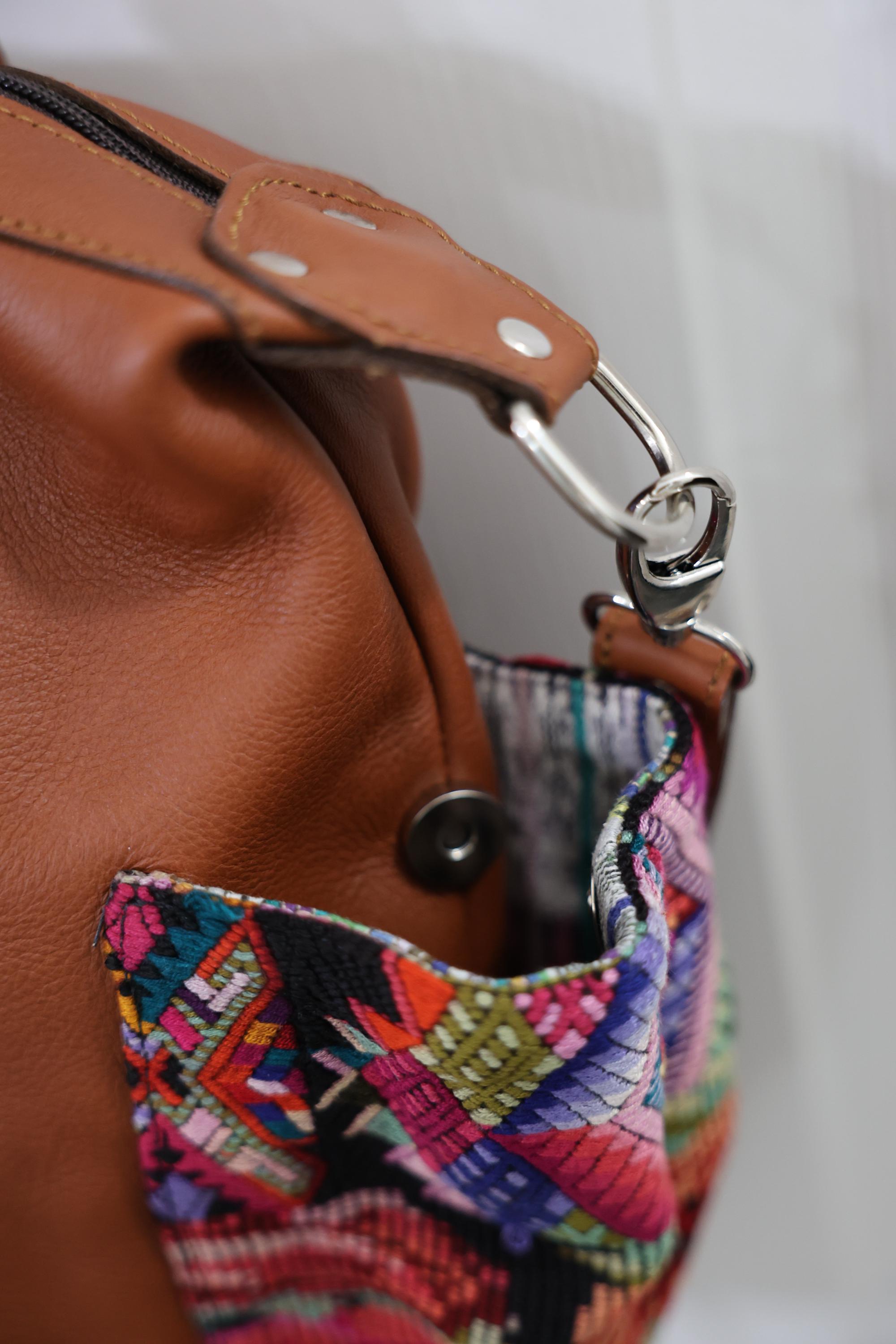 Guatemalan Convertible Bag | 100% Full-grain Leather Vintage  display picture 2