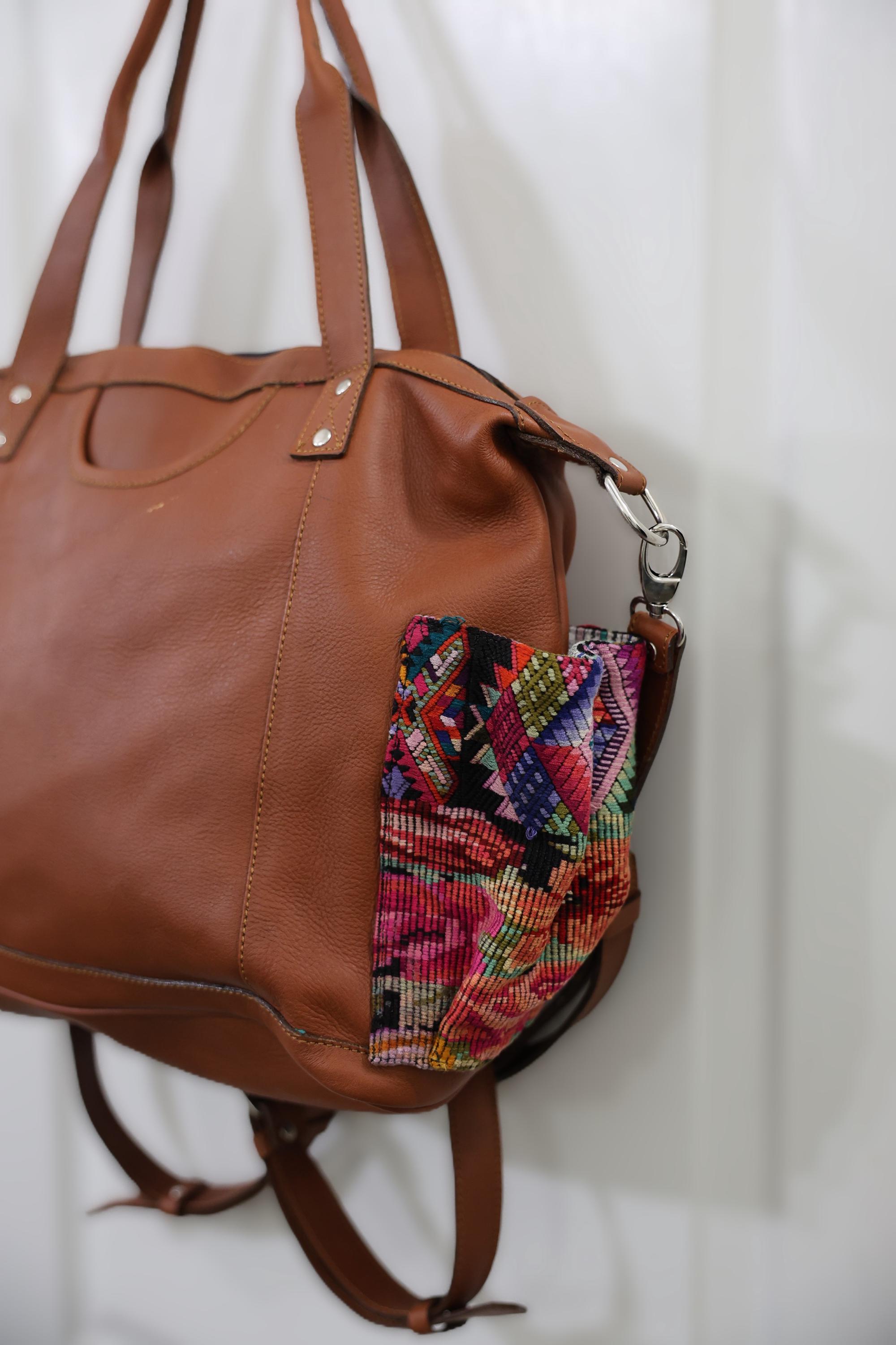 Guatemalan Convertible Bag | 100% Full-grain Leather Vintage  display picture 2