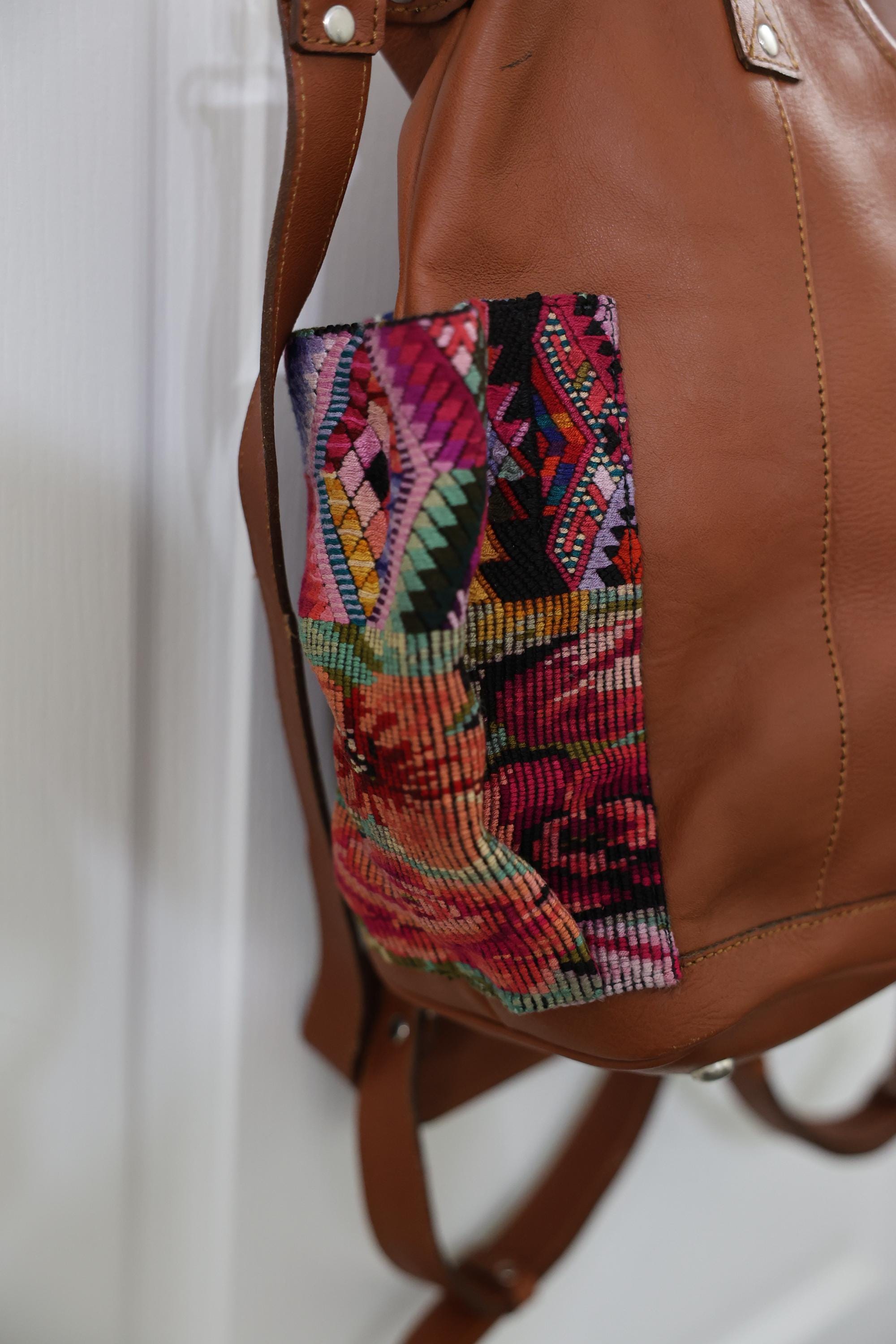 Guatemalan Convertible Bag | 100% Full-grain Leather Vintage 