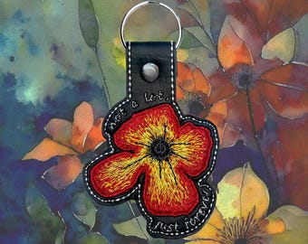 ⌘ Porte-Bonheur ⌘ ⚠️様オーダーページ♡マイリトルテイラー♡ Not a Lot, Just Forever Embroidered Key Tag (adrianne Lenker) - Etsy