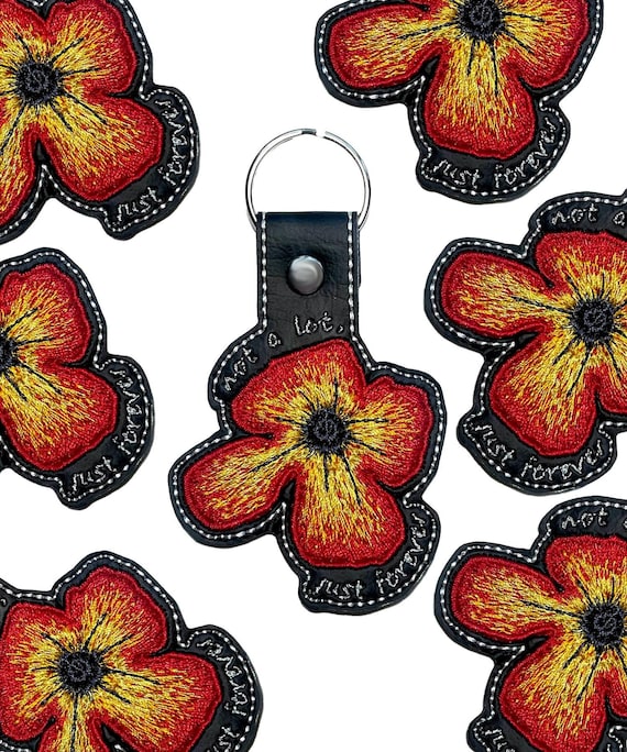 Not a Lot, Just Forever Embroidered Key Chain (adrianne