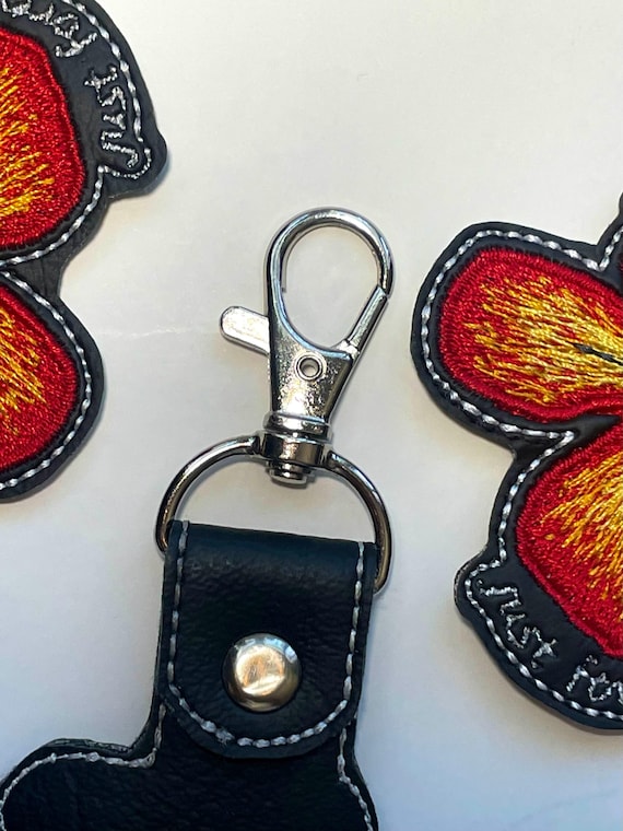Not a Lot, Just Forever Embroidered Key Tag (adrianne Lenker) - Etsy