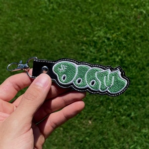 MF DOOM embroidered keychain