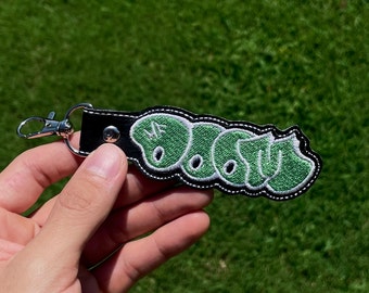 MF DOOM embroidered keychain