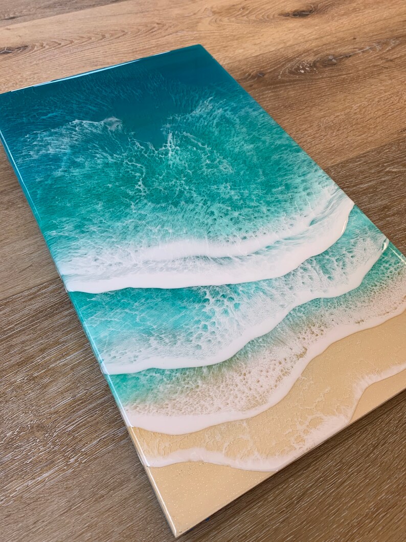 Resin Ocean Art Epoxy Resin Art Epoxy Ocean Beach Scene Etsy