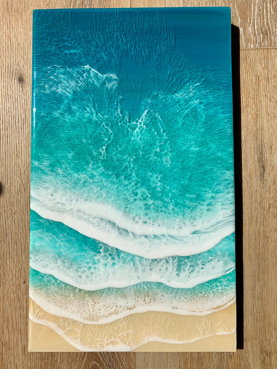 Resin Ocean Art Epoxy Resin Art Epoxy Ocean Beach Scene Etsy