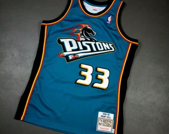 grant hill white pistons jersey