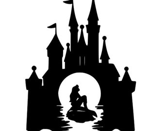 Free Free 51 Disney Castle Little Mermaid Svg SVG PNG EPS DXF File