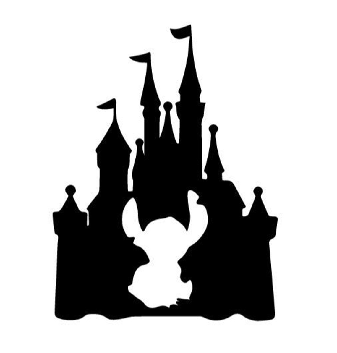 Disney Castle Decal Stitch Decal Disney Decal Vinyl Decal | Etsy