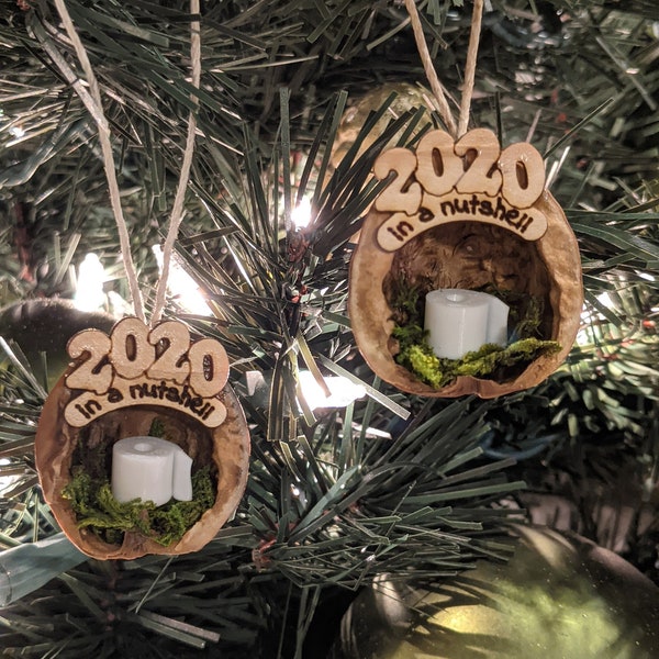 2020 In a Nutshell Toilet Paper Pandemic Ornament