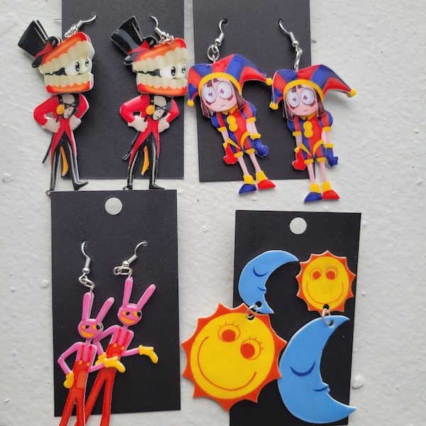 Amazing Digital Circus -Earrings or pins