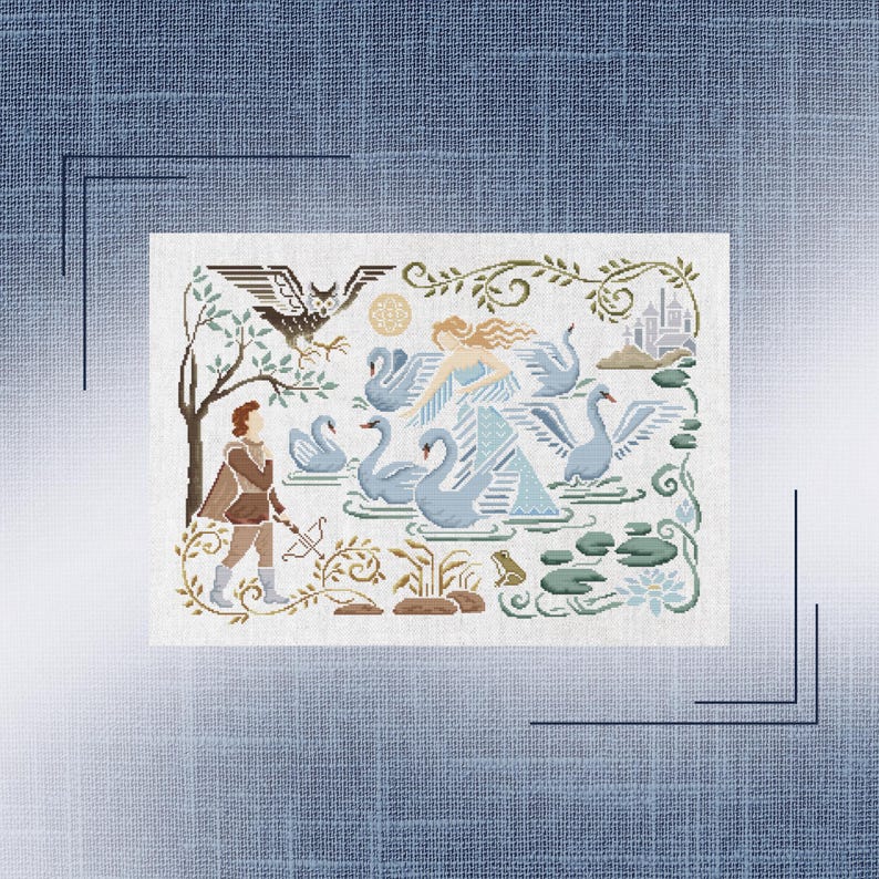 Vintage Style Fairytale Sampler from SpellXStitch