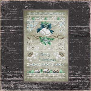 Christmas Bells Cross Stitch Pattern Sampler for Festive Season, Cozy Christmas Cross Stitch Design: Festive Season Sampler