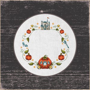 Fairy Tale Needlework: Glass Slipper & Wand Motifs, Wreath Cinderella&#39;s Pumpkin Carriage and Enchanting Castle Cross-Stitch Chart