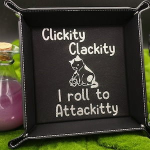 Vassoio per dadi DND Cat / Confezione piatta Colori multipli