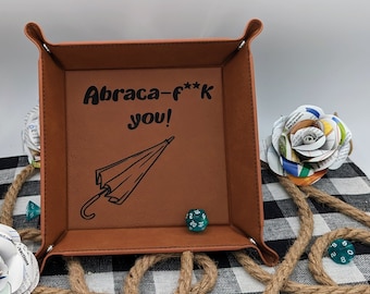 Taako Abraca-f**k you DND/Game Dice Tray Flatpack in multiple colors