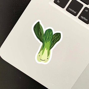 Bok Choy Veggie Sticker Cute - Vinyl Laptop Water Bottle Cute Sticker