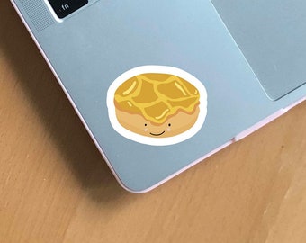 Pineapple Bun Dim Sum Sticker - Vinyl Laptop Water Bottle Cute Sticker