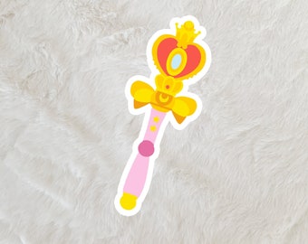 Sailor Moon Wand Sticker Cute  - Vinyl Laptop Water Bottle Notebook Journal Scrapbook Bujo Anime Sticker